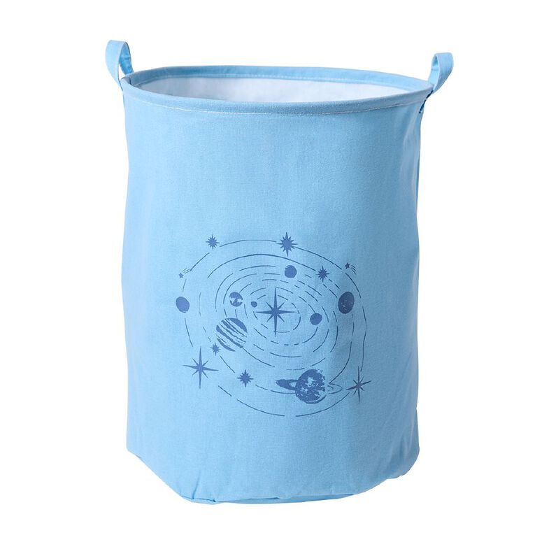 Living & Co Kids Space Toy Hamper Blue, , hi-res