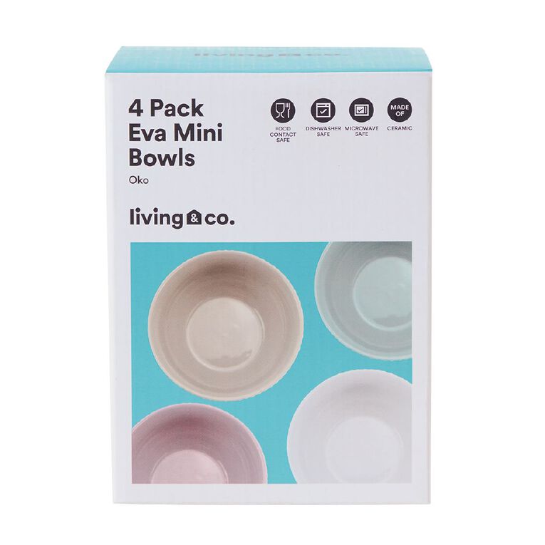 Living & Co Eva Mini Bowls 4 Pack, , hi-res
