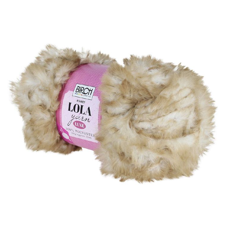 Birch Lola Yarn 100% Polyester 100g Snow Leopard, , hi-res