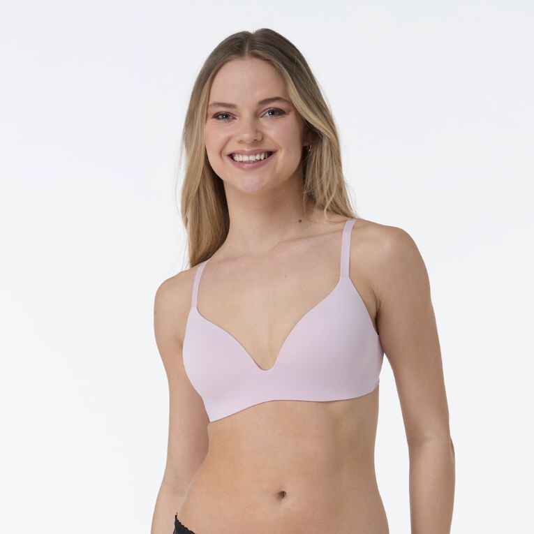 H&H Women's Smooth Comfort Wirefree Bra, Pink Light, hi-res