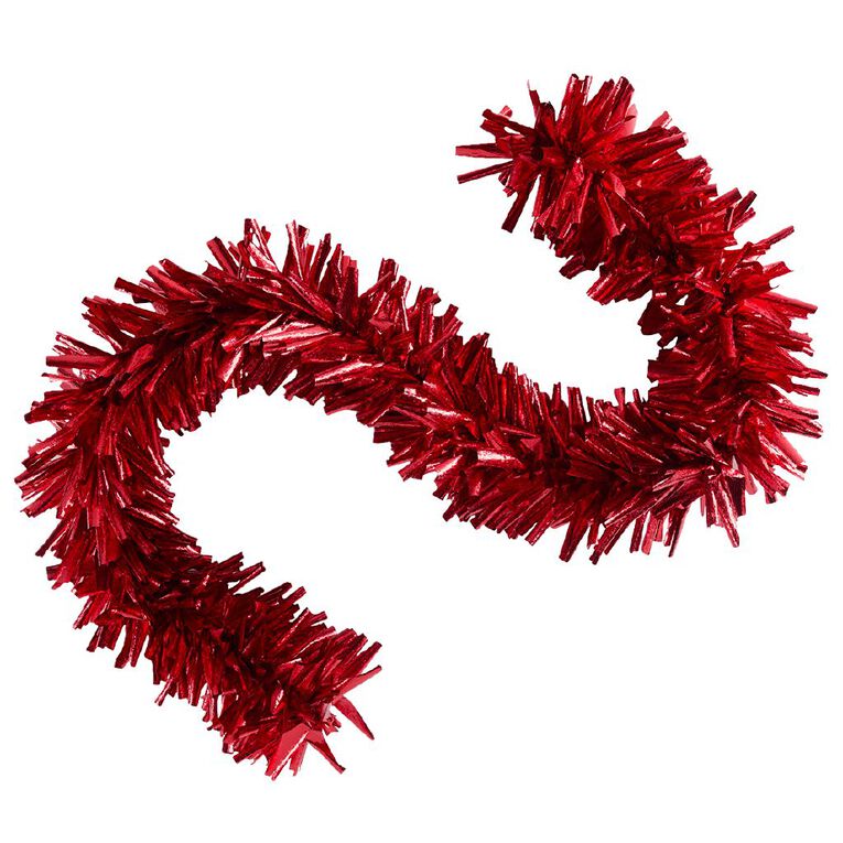 Wonderland Large Tinsel Garland Assorted 1.8m, , hi-res