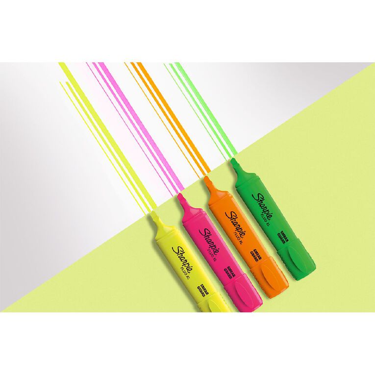 Sharpie Fluo XL Highlighter Assorted 4 Pack, , hi-res