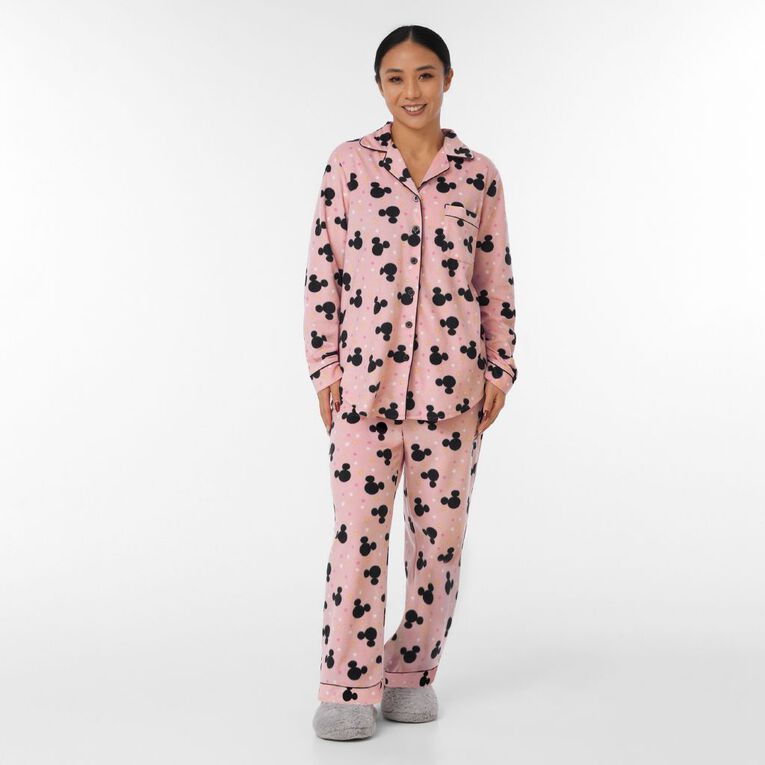Disney Women's Fleece Pyjama Set, Pink Light, hi-res
