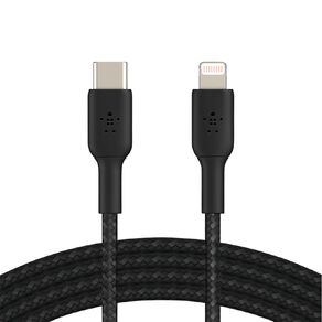 Belkin BoostCharge USB-C to Lightning Braided Cable 1M Black
