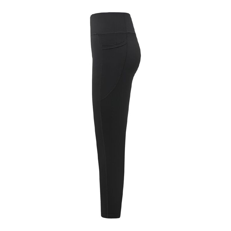 Active Intent Women's Side Pocket 7/8 Leggings, Black, hi-res