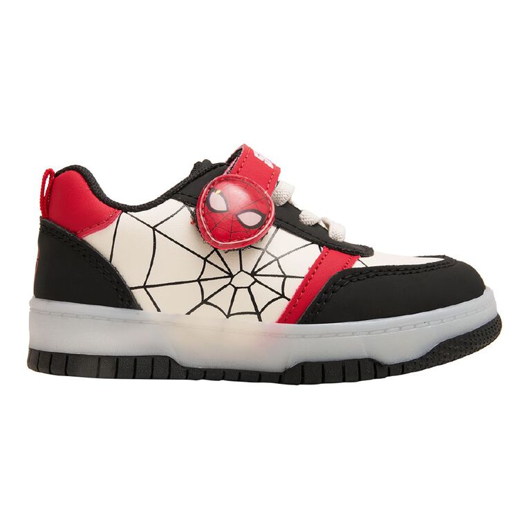 Spider-Man Junior Kids' Light-up Sneakers, Black/White, hi-res