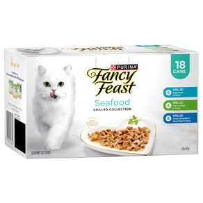 Fancy Feast Grilled Seafood Collection Variety Pack Cat Food 18 x 85g