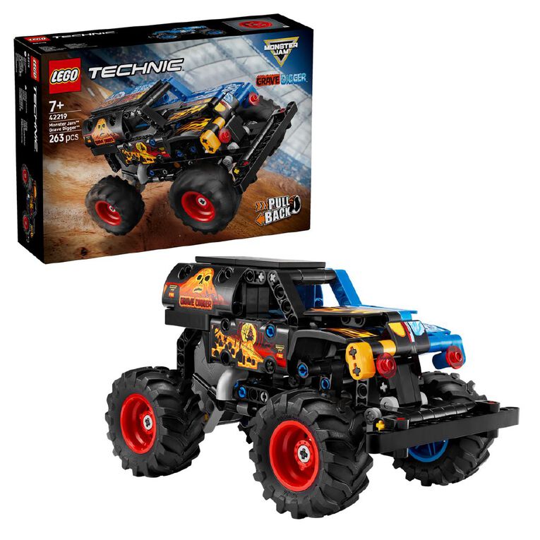 LEGO Technic Monster Jam Grave Digger Fire and Ice 42219, , hi-res