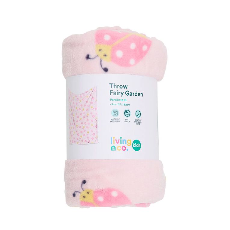 Living & Co Kids Throw Fairy Garden Multi-Coloured, , hi-res