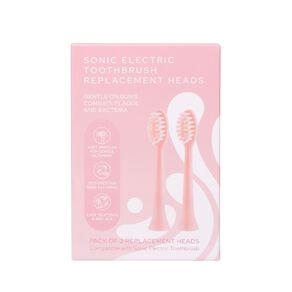 Sonic Toothbrush Heads 2 Pack Pink 2 Pack