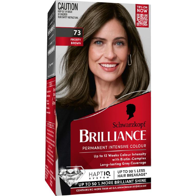 Schwarzkopf Brilliance Cool Browns Hair Colour 73 Frosty Brown, , hi-res