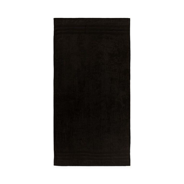 Living & Co Plush Plain Bath Towel Black, , hi-res