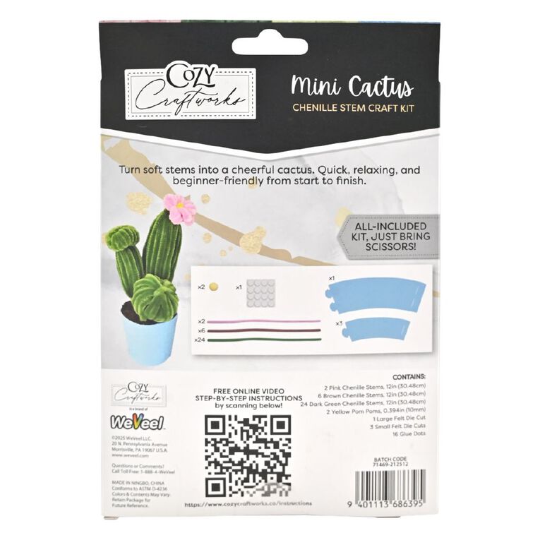 Uniti Adults Chenille Stem Kit Caladium, , hi-res