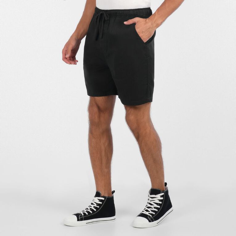 H&H Men's Woven Shorts, Black, hi-res