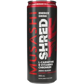 Musashi Shred Energy Raspberry Lemonade 355ml