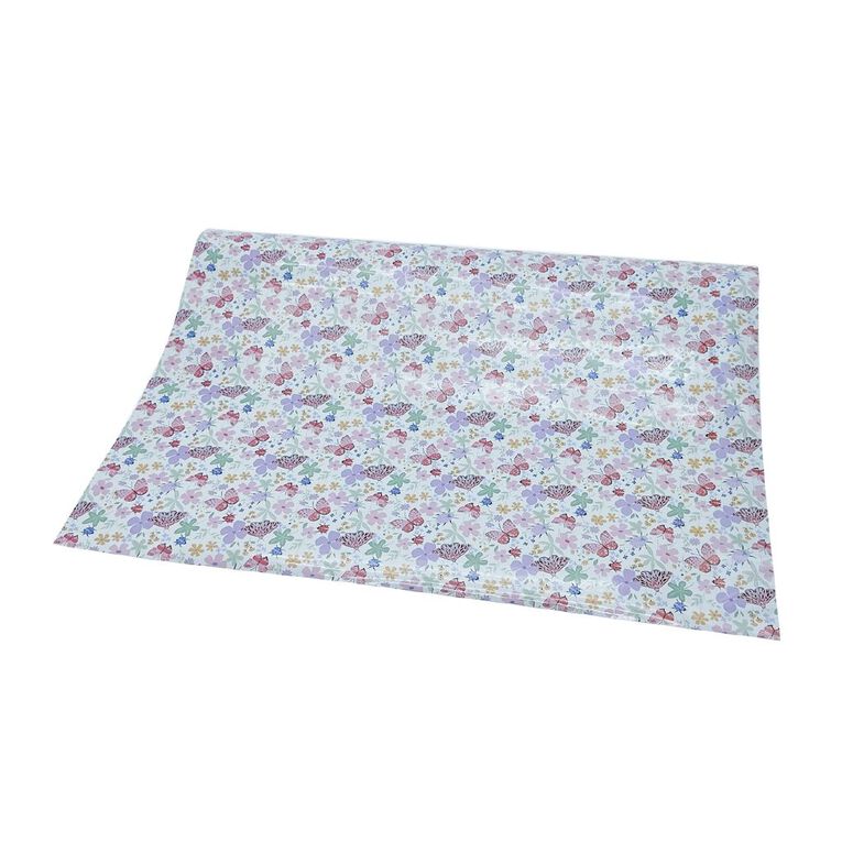 WS Book Covering 45cm x 1m Butterfly White, , hi-res