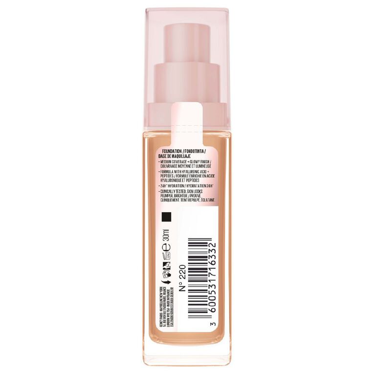 Maybelline Lifter Plump & Glow Foundation 220, , hi-res