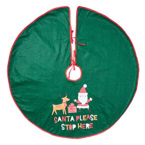 Wonderland Joyful Tidings Christmas Tree Skirt 110cm