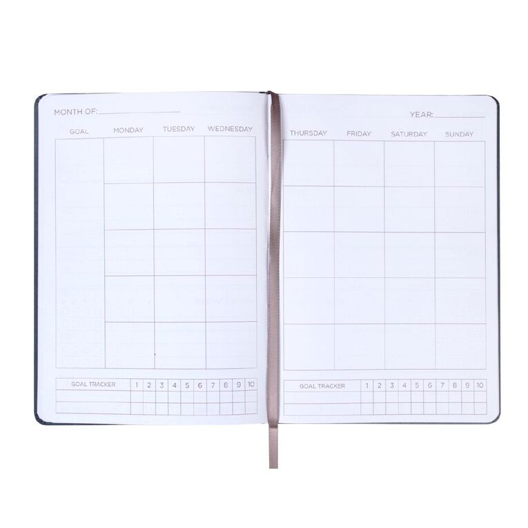 WS Undated Diary Week To Date Grey, , hi-res