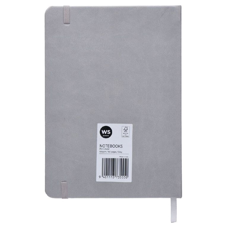 WS PU Notebook 100gsm Grey, , hi-res