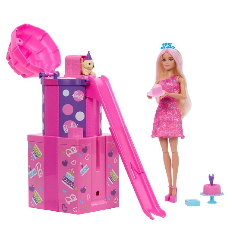 Barbie Party Unboxed Birthday Surprise Reveal, , hi-res