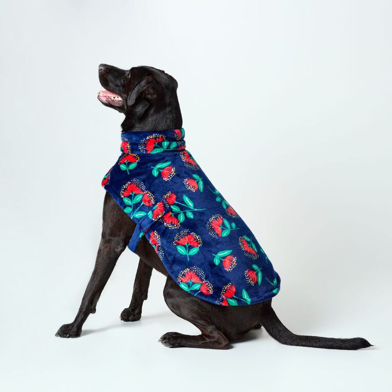 Petzone Soft Fleece Pet Coat Blue XL, , hi-res