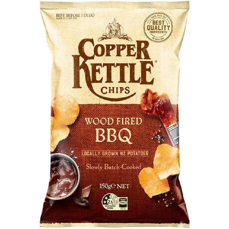 Copper Kettle Chips Wood Fired BBQ 150g, , hi-res