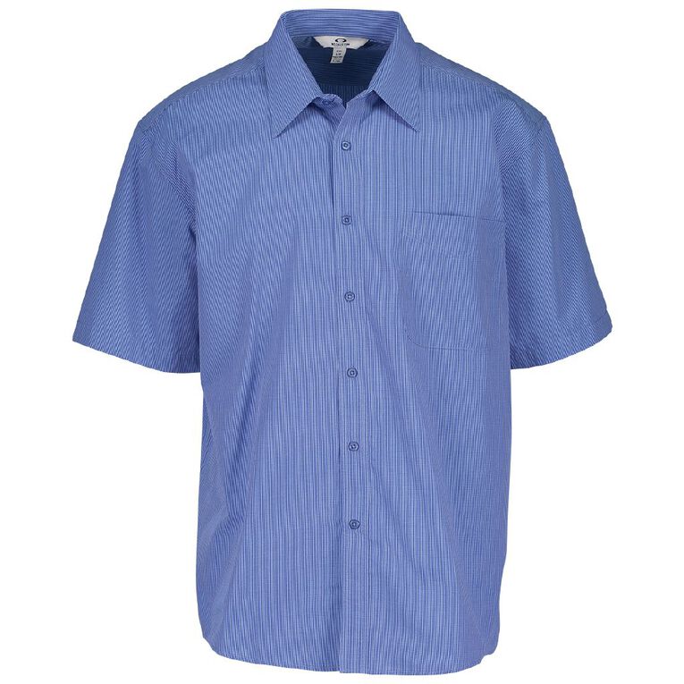 Schooltex Senior Boys' Shirt, Mid Blue Check, hi-res