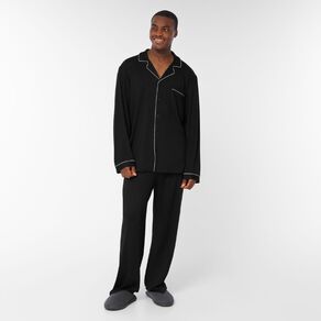 H&H Men's Comfy Button Up Pyjama Set