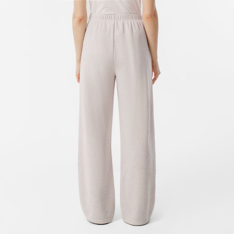 H&H Women's Wide Leg Brushed Pintuck Pants, Natural, hi-res