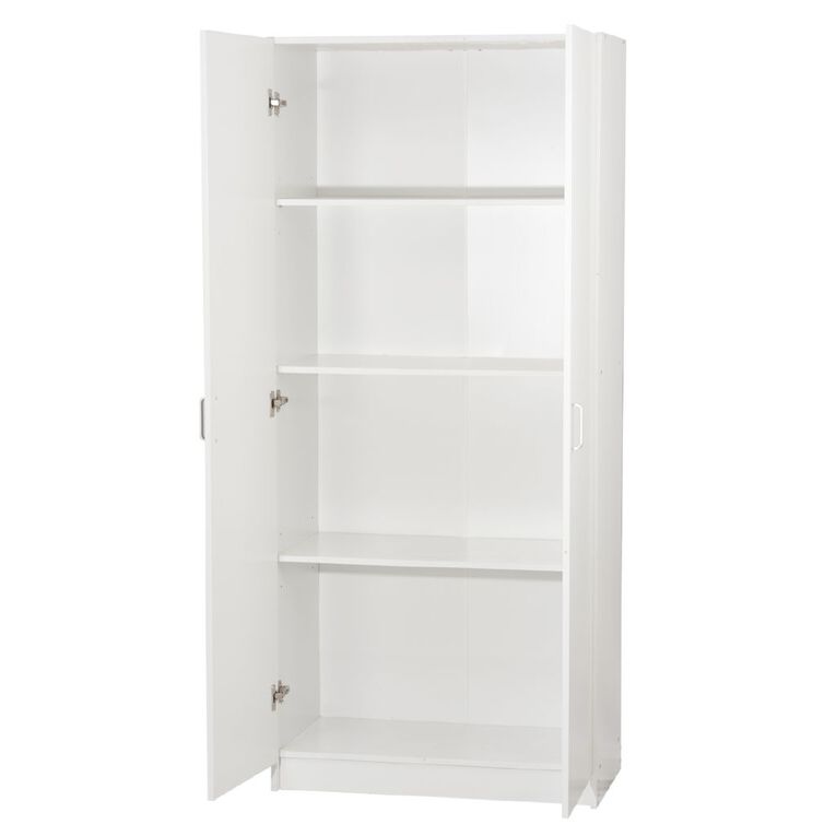 Living & Co 2 Door 4 Shelf Pantry Cabinet 790mm, , hi-res