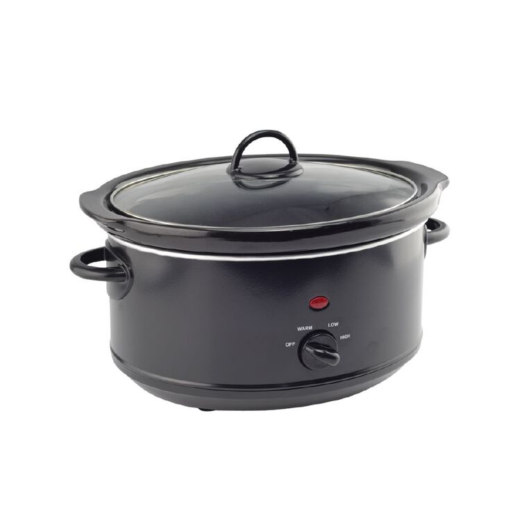 Living & Co Slow Cooker 3.2L Black, , hi-res