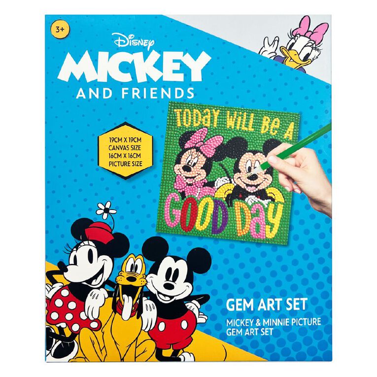 Mickey Mouse Kids Gem Art- Good Day, , hi-res