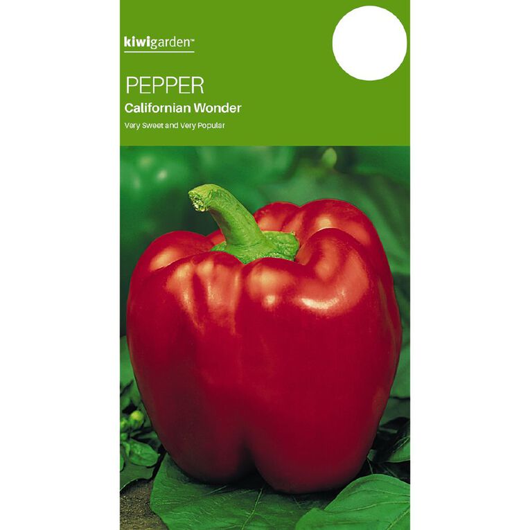 Kiwi Garden Pepper Californian Wonder Seeds, , hi-res