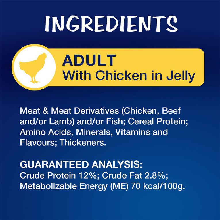 Oscar Adult Meat Menus Jelly Wet Cat Food Pouch 12 x 85g, , hi-res