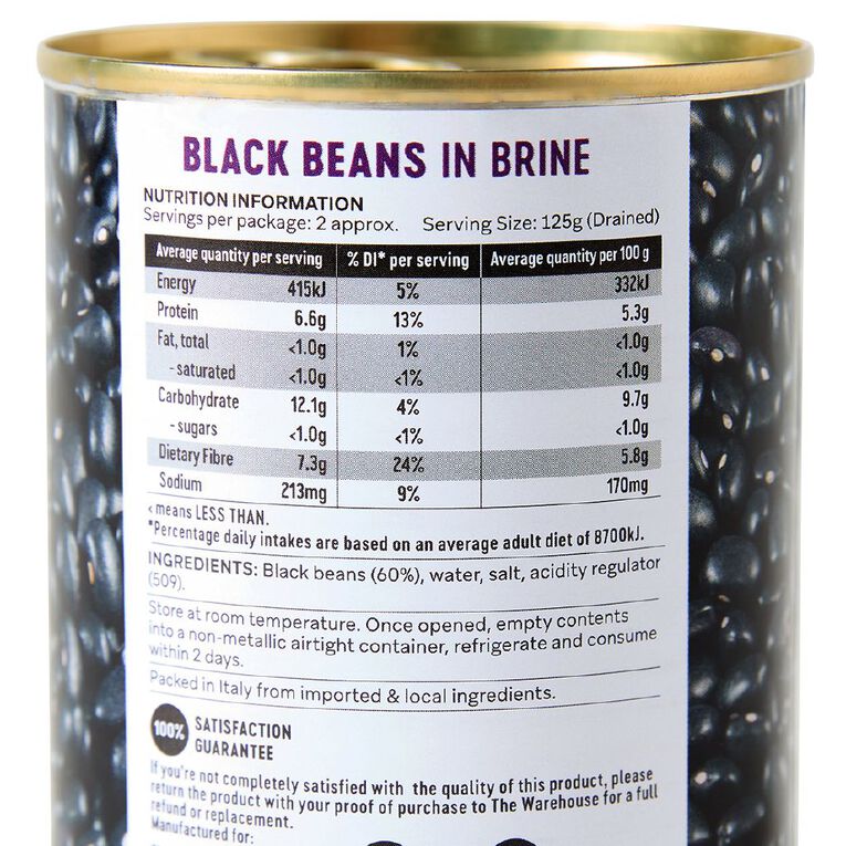 Market Kitchen Black Beans 400g, , hi-res