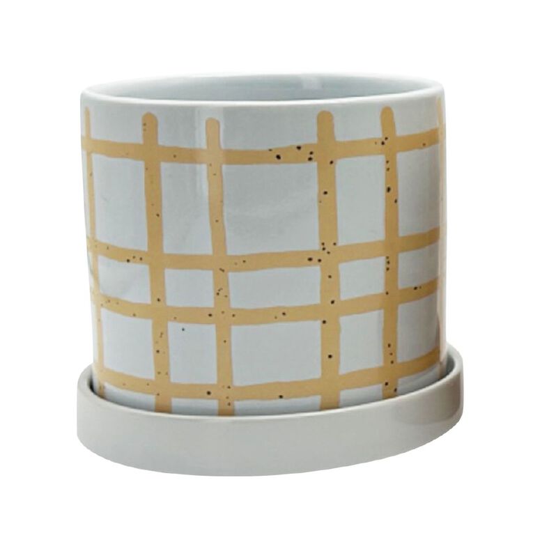 Kiwi Garden Painted Stripe Pot Assorted, , hi-res