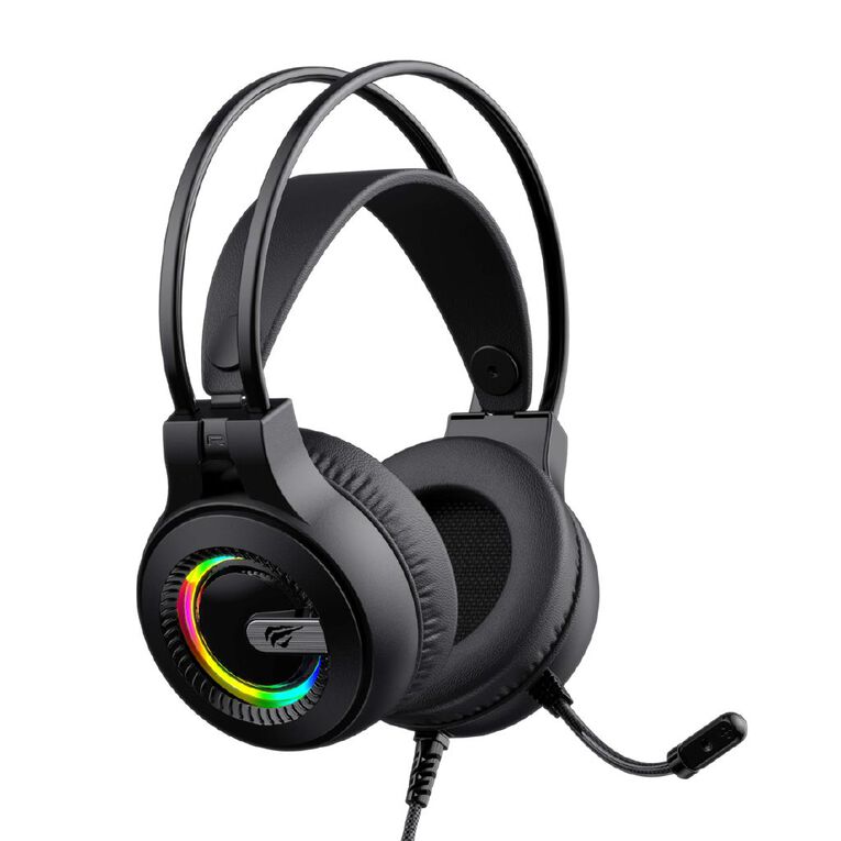 Gamenote 50mm RGB Headset Black DBL Band H2040D Black/Blue, , hi-res