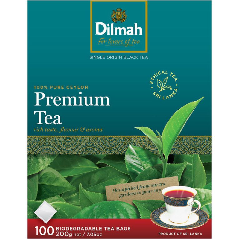 Dilmah Premium Tagless Tea Bags 100 Pack, , hi-res