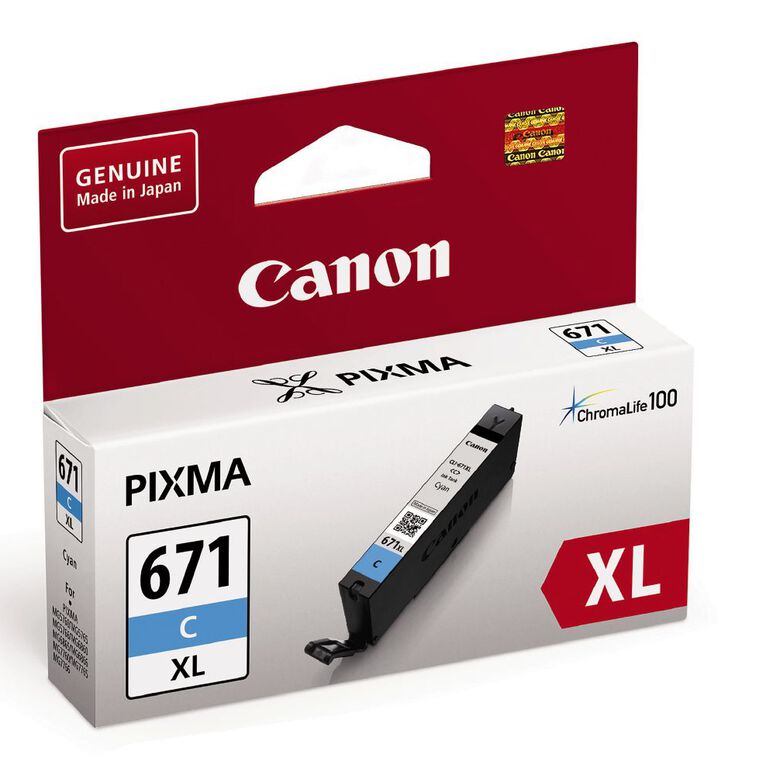 Canon Ink CLI671XL Cyan 690 Pages, , hi-res