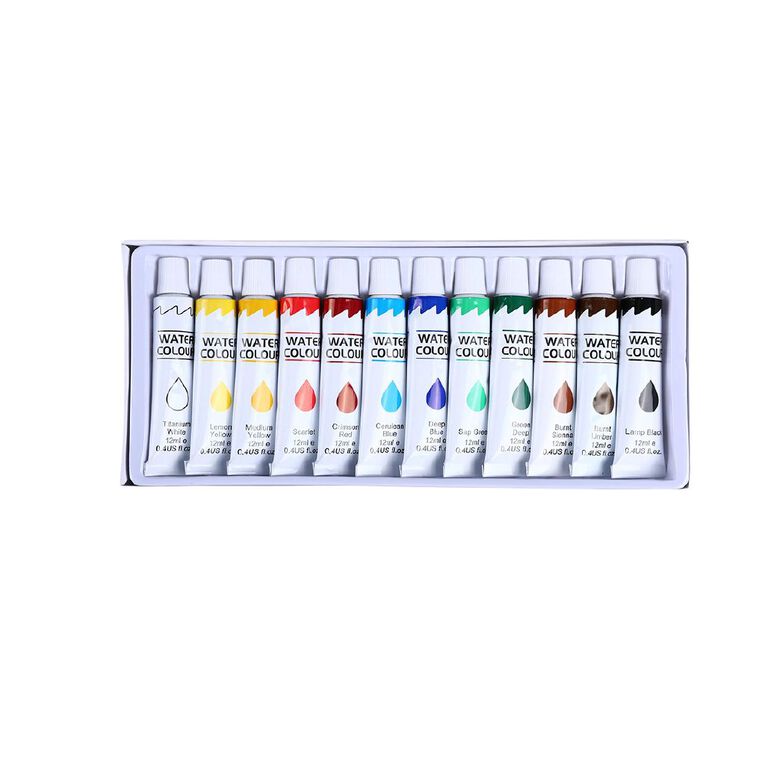 Uniti Watercolour Paint 12 Colours, , hi-res
