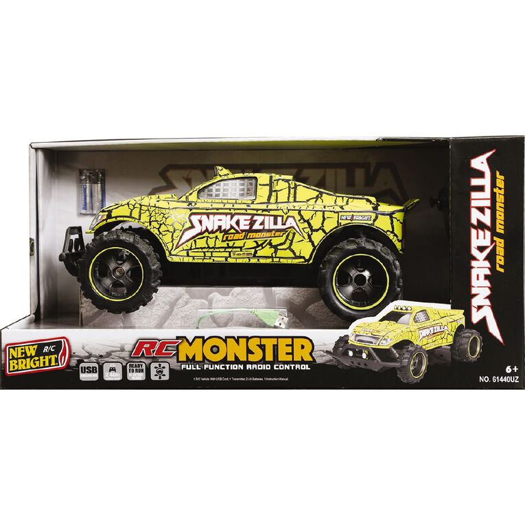 new bright 1 14 snake zilla radio control truck the warehouse
