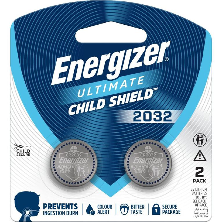 Energizer Ultimate Lithium Coin Child Shield 2032, , hi-res