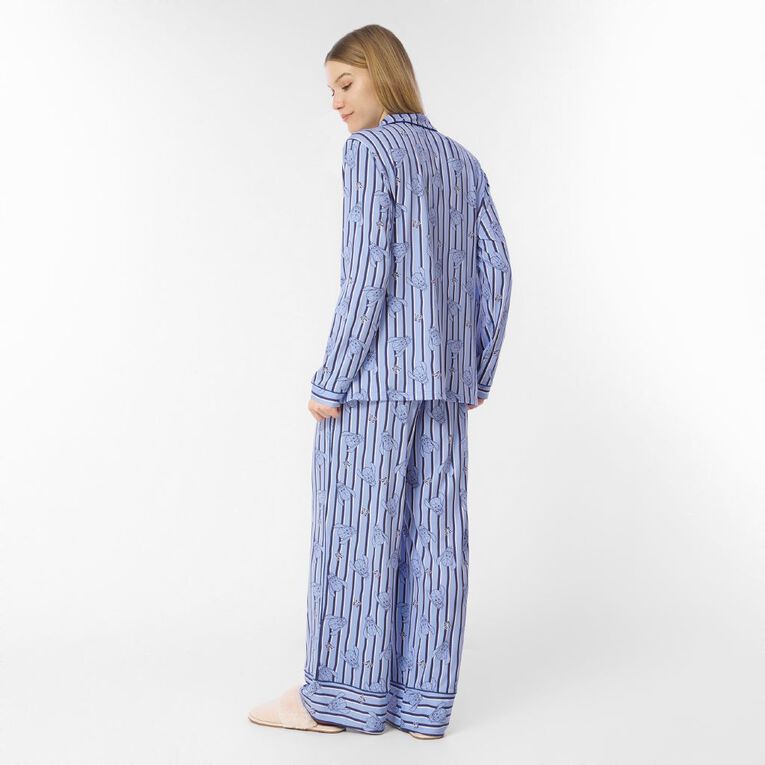 Eeyore Women's Comfy Button Up Pyjama Set, Blue Light, hi-res