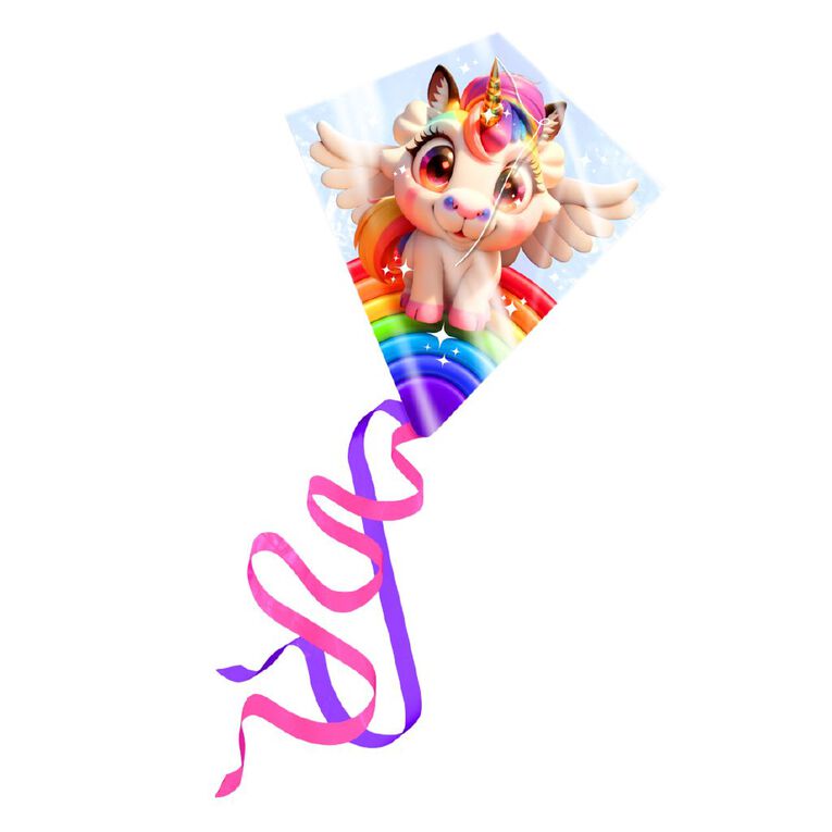EOLO Ready to Fly Diamond Kite 28 Inch Unicorn, , hi-res
