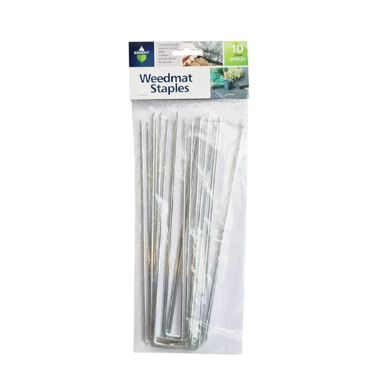 Egmont Egmont Weedmat Staples 23cm x 10 Pack, , hi-res