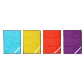 Living & Co Microfibre Sponge 4 Pack Assorted