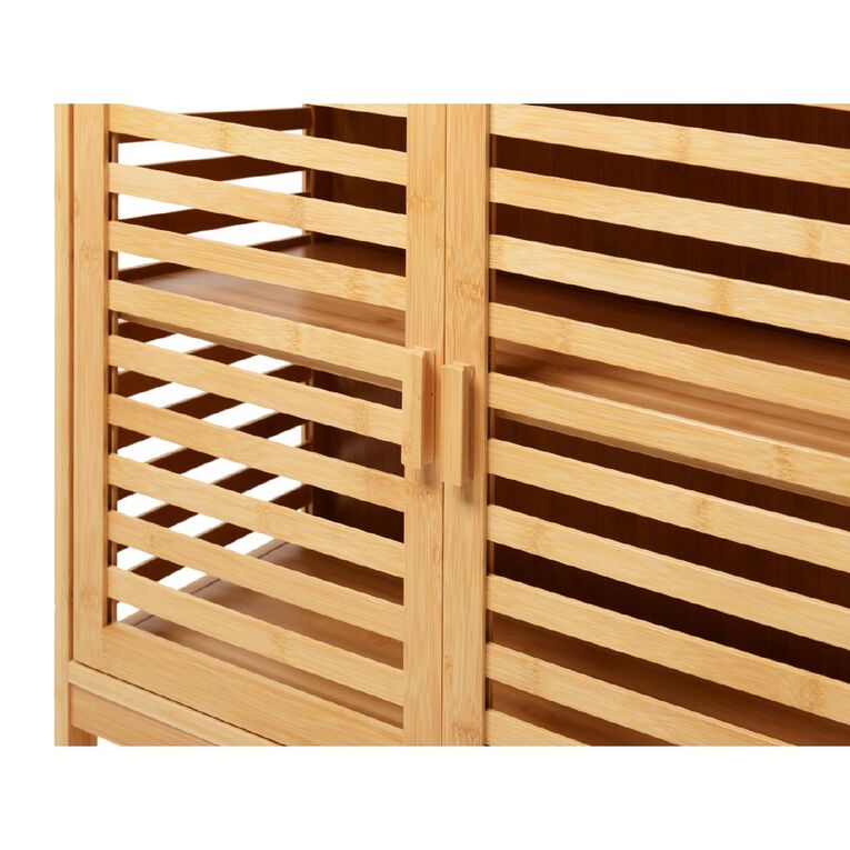Living & Co Bamboo Double Storage Cabinet, , hi-res