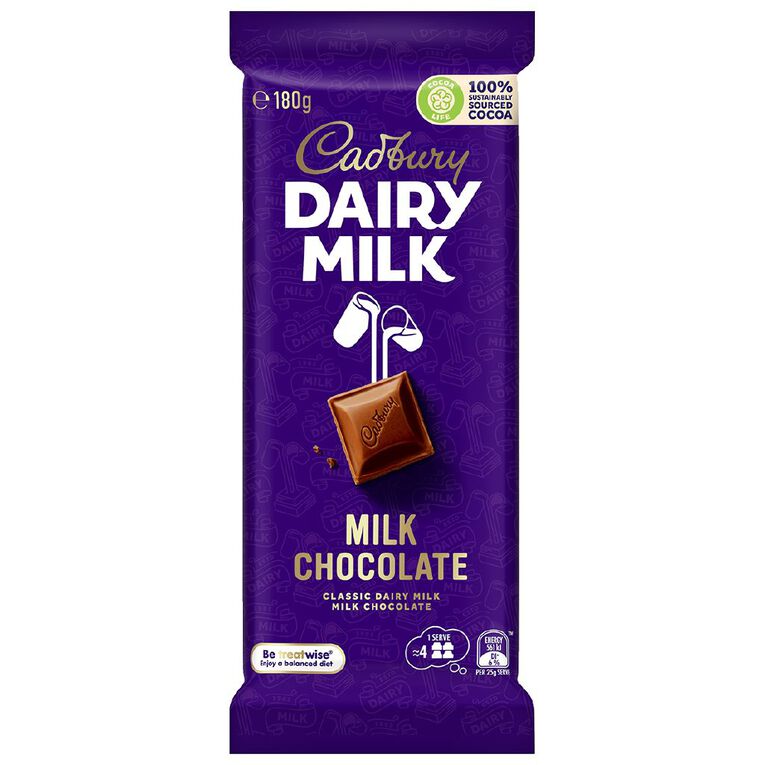 Cadbury Dairy Milk 180g, , hi-res