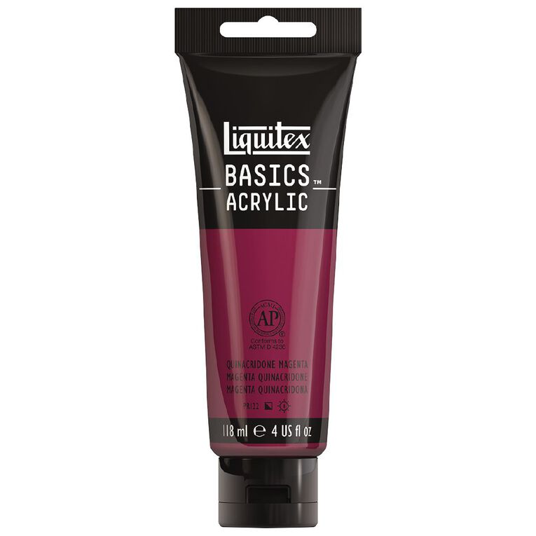 Liquitex Basics Acrylic 118ml Quinacridone Magenta, , hi-res